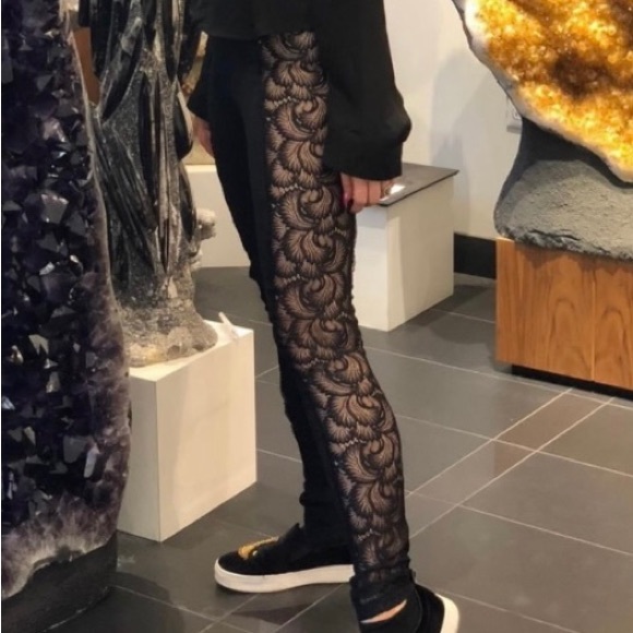 Minxx Pants - Black Lace RARE Lace Leggings